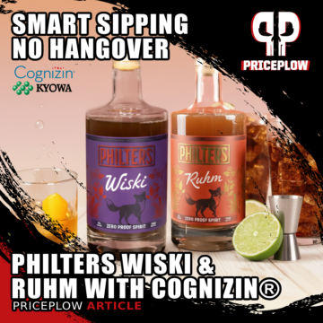 Philters Wiski and Philters Ruhm: Zero-Proof Spirits Powered by Cognizin® Citicoline