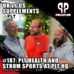 Strom Sports UK founder Richard Foster and Strom Sports US president Dean Harris with PLT Health Solutions at PricePlow Podcast Episode 187