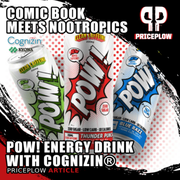 POW! Energy Drink: Cognizin®-Powered Clean Energy with a Comic Twist