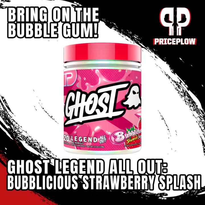 Ghost Legend ALL OUT Bubblicious Strawberry Splash for Summer Workouts