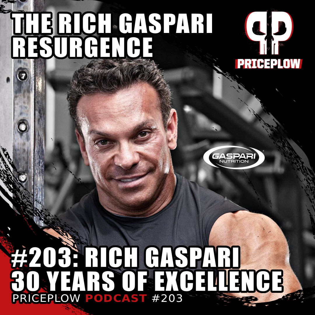 Rich Gaspari discusses building Gaspari Nutrition, surviving bankruptcy, and rebuilding with Proven Egg protein on PricePlow Podcast Episode 202