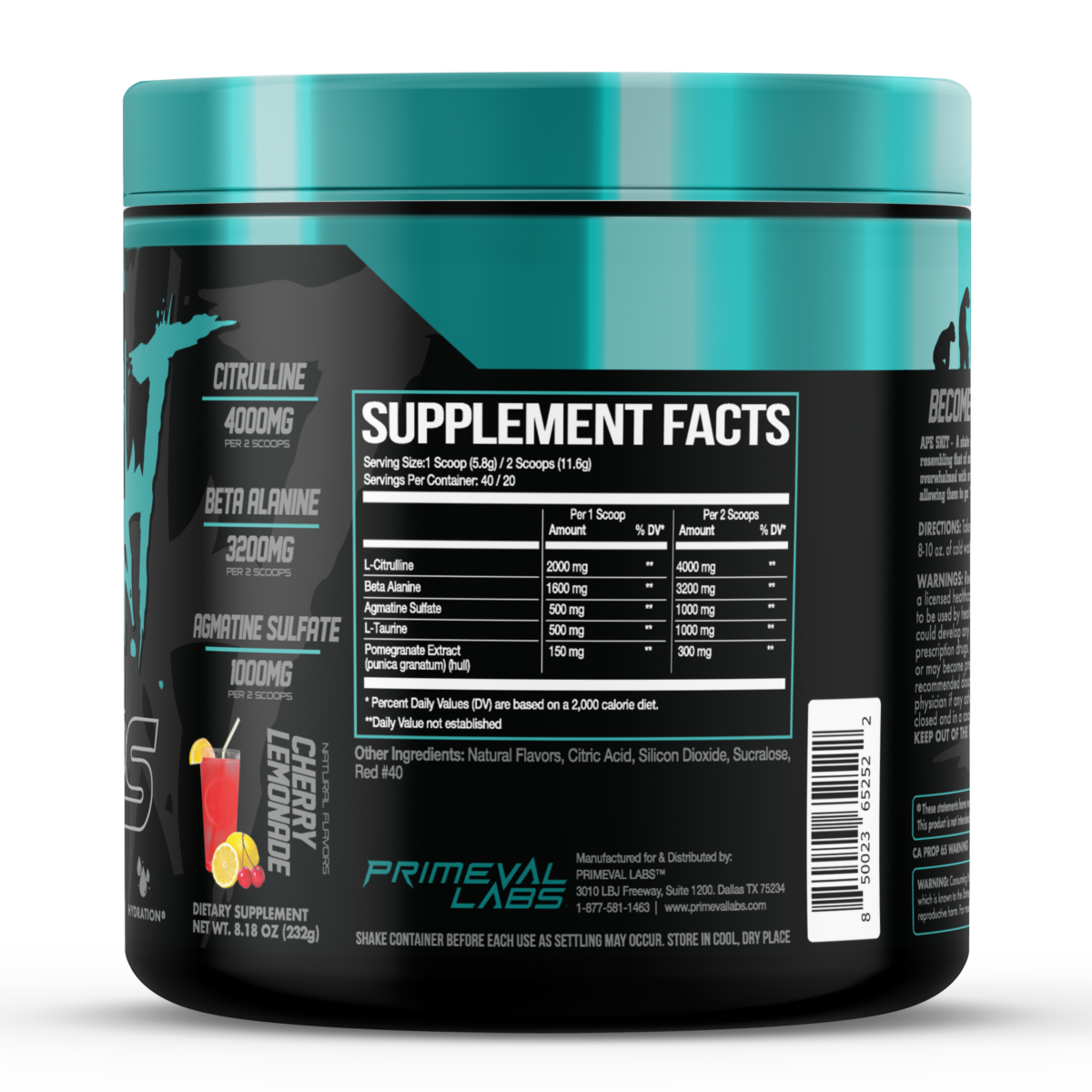 Primeval Labs APESH*T pump40sevingsプレワーク Primeval Labs Apesh*t Pumps - Health City