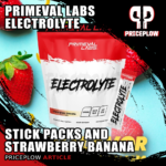 Primeval Labs Electrolyte Now in Stick Packs and Strawberry Banana Flavor