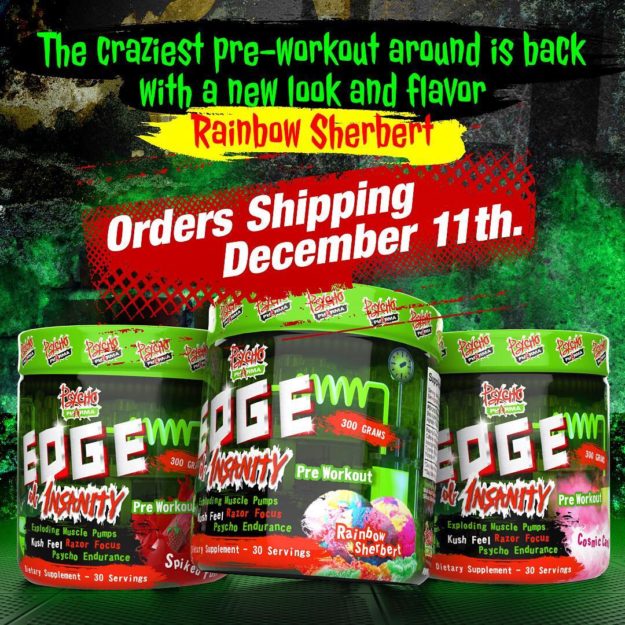 Psycho Pharma Edge of Insanity The Heavy Metal of Pre Workouts