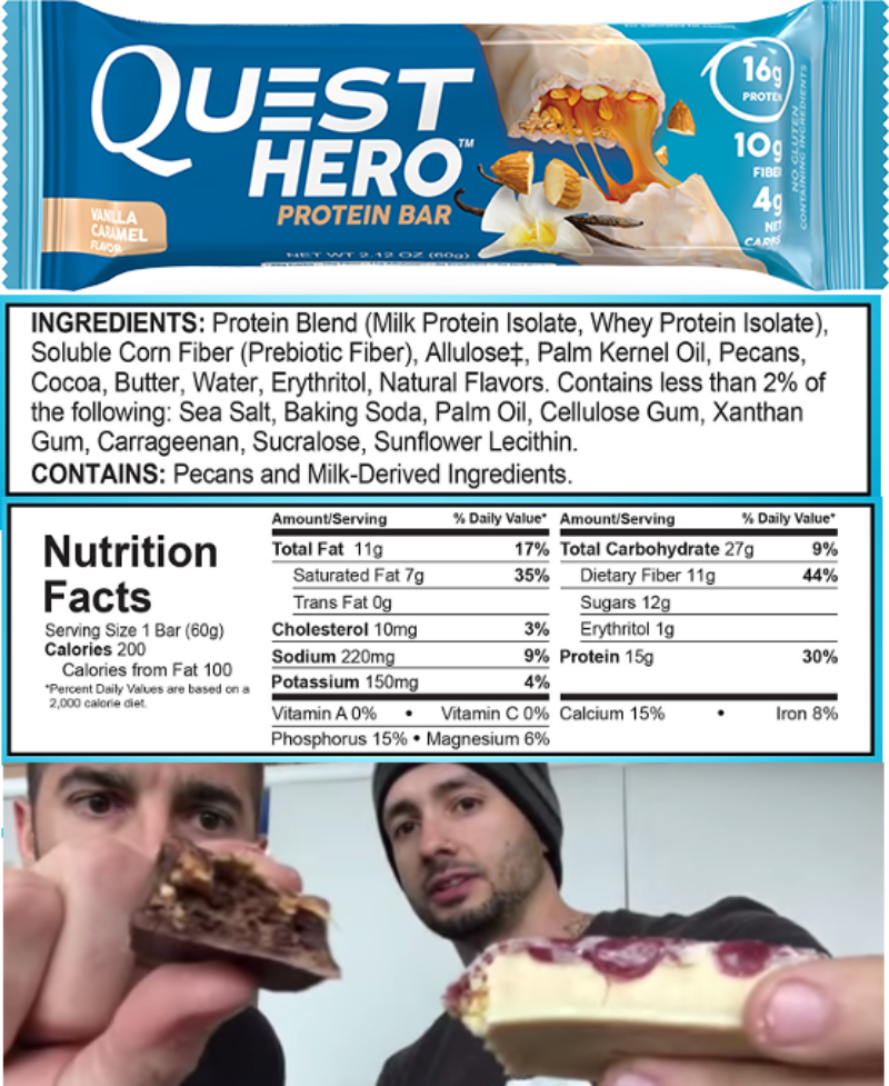 Quest Hero Protein Bar Nutrition Facts Blog Dandk