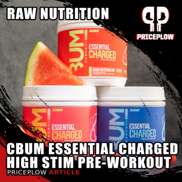 RAW Nutrition CBUM Essential Charged High Stim Pre-Workout