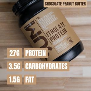 Raw Nutrition CBUM Itholate Protein Chocolate Peanut Butter Macros
