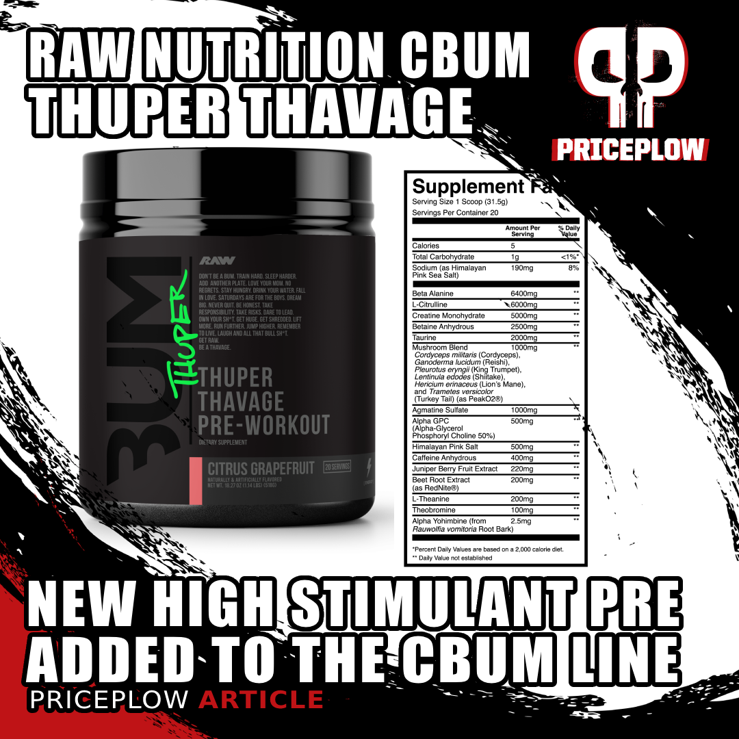 RAW Nutrition CBUM Thuper Thavage