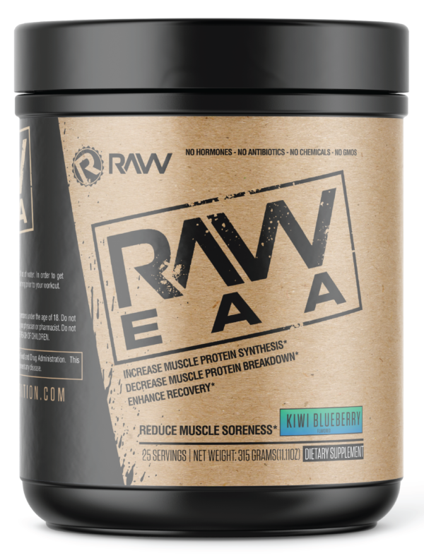 RAW EAA Kiwi Blueberry Big EAA Doses Get Big Flavor