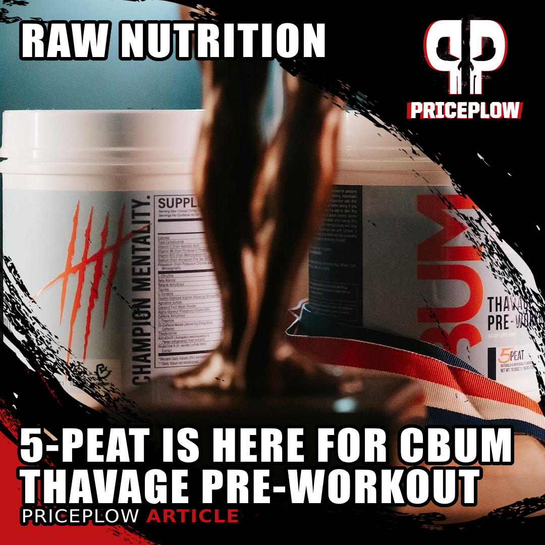 RAW Nutrition CBUM Thavage Pre-Workout 5-Peat