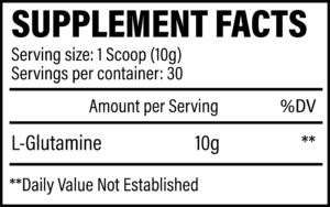 Revive MD Glutamine Ingredients