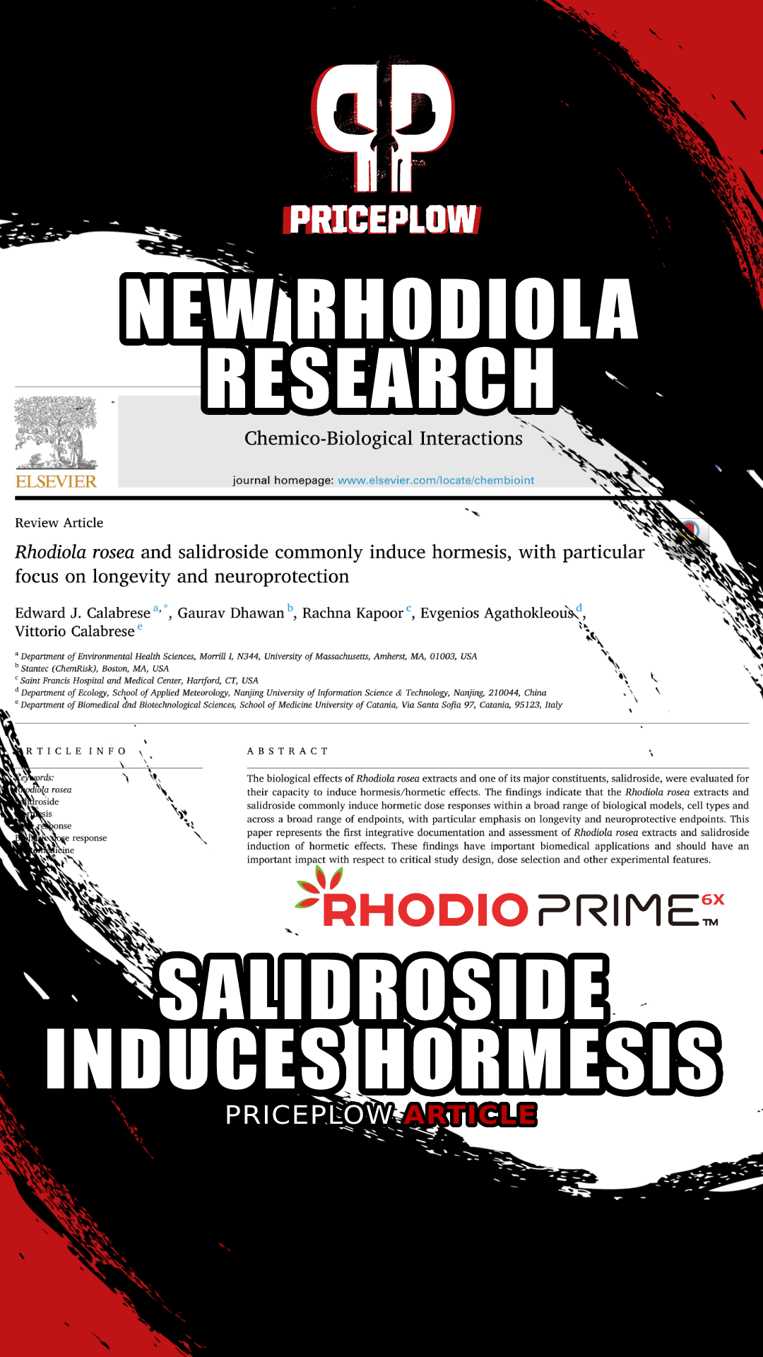 Rhodiola Salidroside Research: Gut Health and Hormesis for Longevity and Neuroprotection