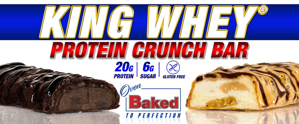 Ronnie Coleman King Whey Crunch Protein Bar Banner