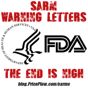 The FDA is on the prowl again, this time they're officially going after three companies who have sold SARMs into the sports nutrition market.