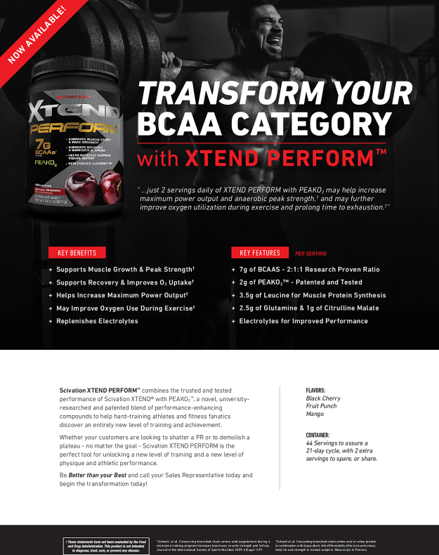 Scivation Xtend Perform Datasheet