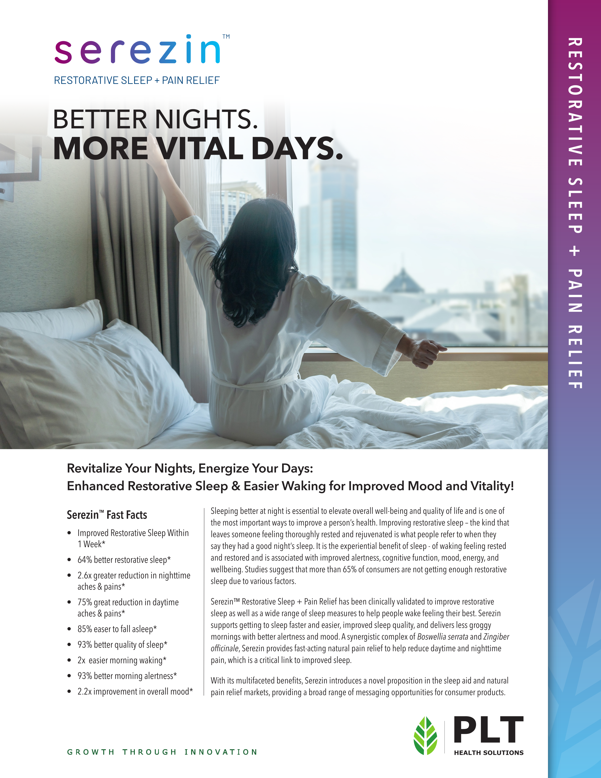 Serezin Delivers Morning Vitality Through Better Sleep