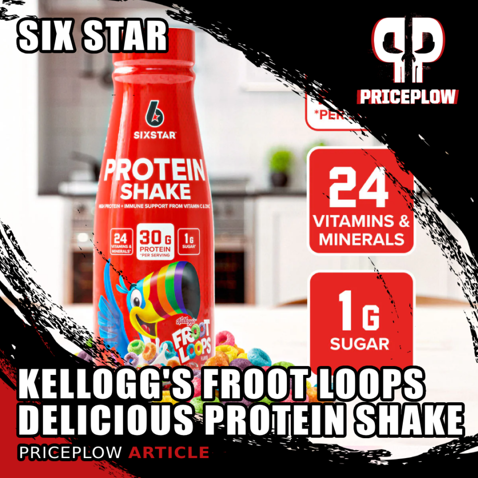 Six Star Froot Loops Protein Shake Review SIXSTAR Kellogg’s Froot Loops Protein Shake: Insane Cereal Taste in an RTD!