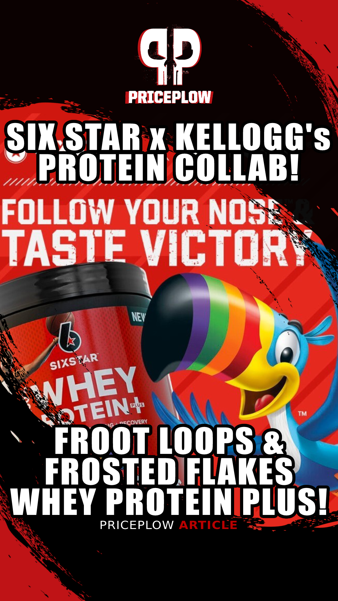 100% Whey Protein Plus Kellogg's Froot Loops