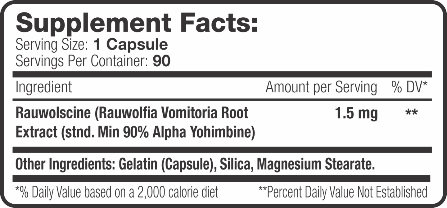 Sns Alpha Yohimbine The Fat Burning Energy Booster 