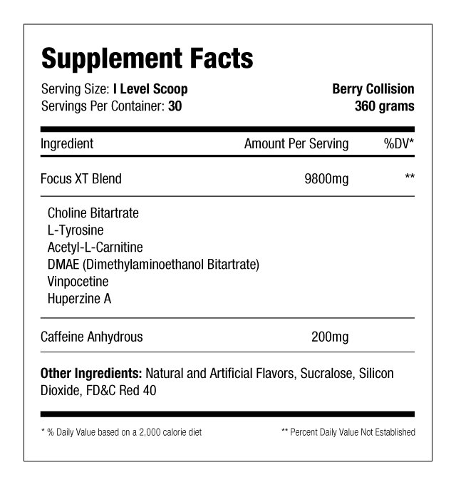 SNS Focus XT LaserFocused Flavored Nootropic Booster
