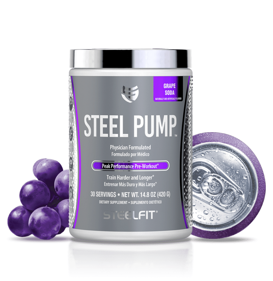  SteelFit Steel Pump - Advanced Pre-Workout Powder Drink - 30  Servings - Peak Performance & Energy Boost Pre Workout Powder for Enhanced  Endurance with Peak ATP & Ashwagandha (Black Cherry Slushie) 