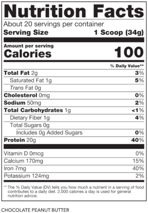 SteelFit Steel Vegan Nutrition Facts