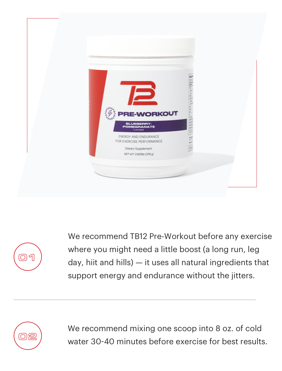 Tom Brady's Pre-Workout! The TB12 Pre-Workout Supplement