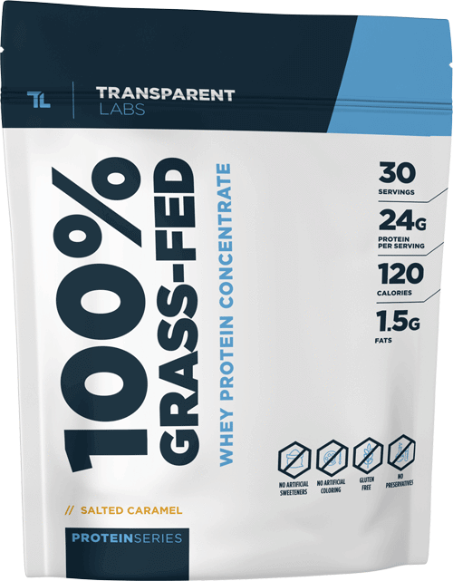 100% Grass-Fed Whey Protein Isolate Powder - Transparent Labs