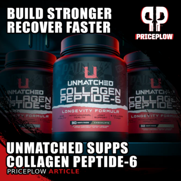Unmatched Supps Collagen Peptide-6: Advanced Multi-Source Collagen for Men's Longevity and Performance