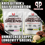 Unmatched Supps Longevity Greens+: Kris Gethin's All-In-One Greens, Reds, and Probiotic Formula