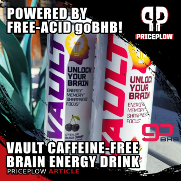 VAULT Caffeine-Free Brain Energy Drink: Powered by Free-Acid goBHB!