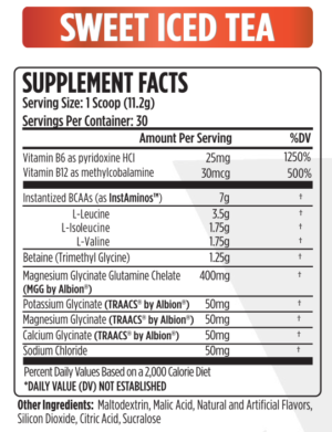 VMI Sports Aminogex Ultra Ingredients