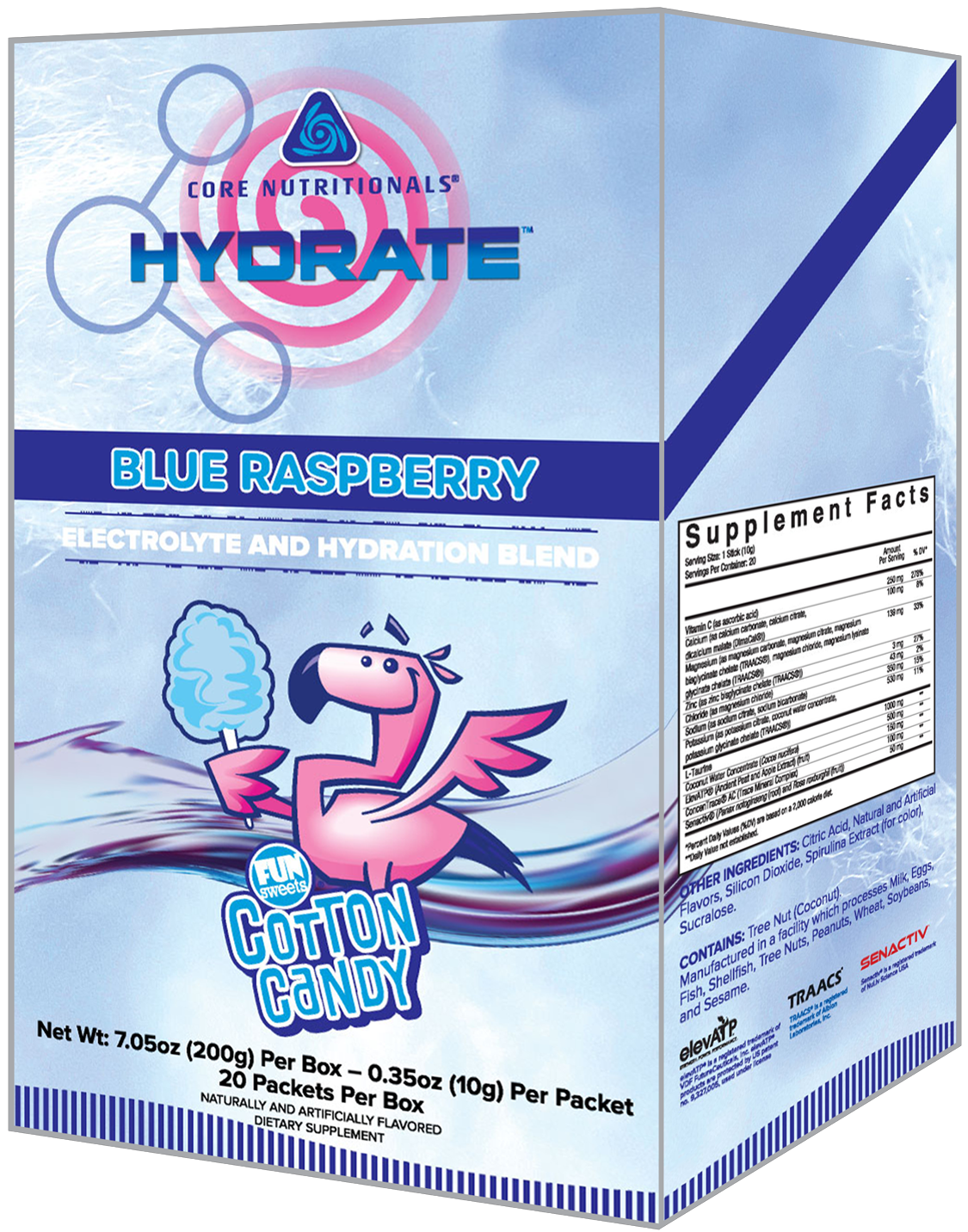Core Nutritionals Hydrate Fun Sweets Blue Raspberry